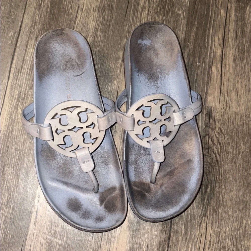 Tory Burch Miller Cloud Women's Leather Ergonomic Slide Sandals size 7